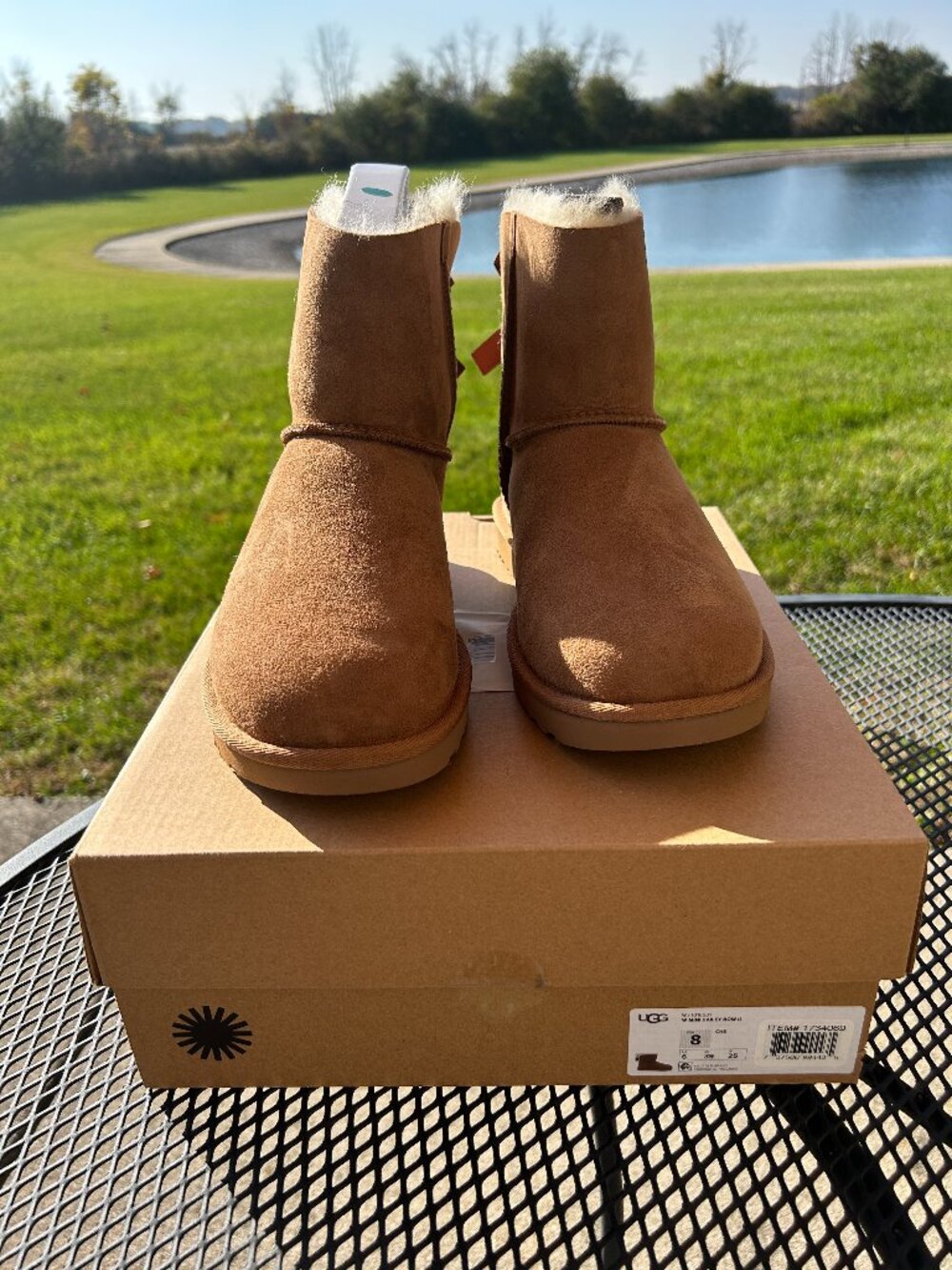 UGG TAN MINI BAILEY BOW II - Brand new in Box - 8